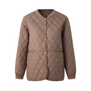 Jaket Wanita Berkerah Baseball Berlapis Isolasi Lengan Panjang Poliester Kancing Tekan Tingkat Pemula - Product Image 6