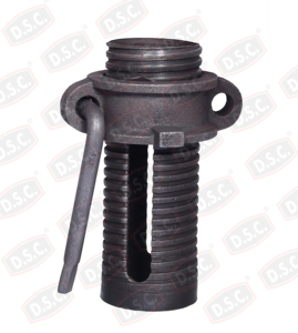 DELITE D.S.C. Manchon de support avec écrou 76 mm en fonte ductile haute résistance, composant de coffrage pour la construction, commande en gros - Product Image 1
