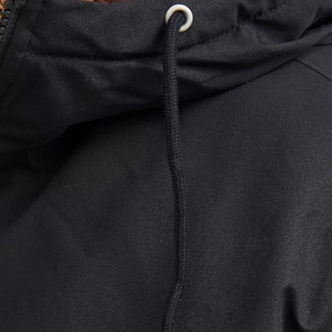 <b>Men's</b> <b>Black</b> Waterproof Hooded Parka Jacket Casual Zipper <b>Coat</b> Autumn Regular Fit - Product Image 6