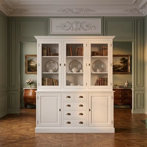 Gabinete de Almacenamiento Moderno Pirelli de Madera de Teca Sólida con Construcción Duradera, Acabado Elegante y 9 Estantes para Exhibición Interior - Product Image 3