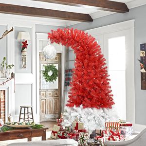 Albero di Natale Artificiale Fraser Fir Pieghevole da 1,8 m con Coni da 3 cm, Decorazione Natalizia Stile Cappello di Babbo Natale - Product Image 2