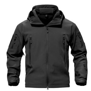 Chaqueta Softshell Resistente al Viento, Ecológica y de Alta Resistencia, con Cuello Alto y Bolsillo Frontal, Ropa de Trabajo Industrial con Capucha, Prenda de Seguridad - Product Image 1