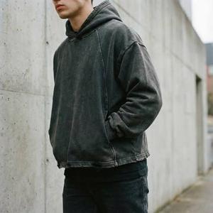 Sudadera con Capucha Estilo Denim Starman, Corte Regular, Forrada, Ecológica, Transpirable, Ropa Urbana de Invierno, Premium, 100% Algodón - Product Image 1