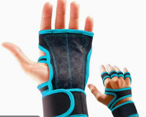<b>Half</b> Finger Fitness Gloves Mesh Breathable Non <b>Slip</b> Palm Adjustable Wrist Strap for Gym Workout Training Unisex - Product Image 3