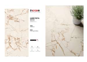 กระเบื้องพอร์ซเลนแกะสลักลายหนาพิเศษ ขนาด 60x120 ซม. 600x1200 มม. 24x48 นิ้ว สำหรับปูพื้นและผนังภายในและภายนอกอาคาร คุณภาพพรีเมียม - Product Image 2