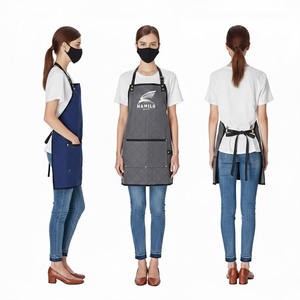 Delantal de Carpintero Ajustable de Algodón Resistente con Correa Cruzada y Bolsa para Herramientas, Uniforme de Trabajo con Color Personalizado para Personal de Restaurantes y Bares - Product Image 4