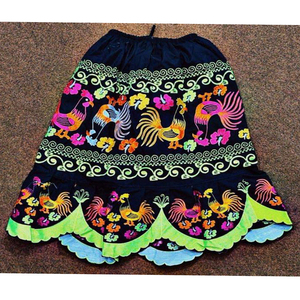 Faldas Casuales Sólidas de Alta Calidad para Mujer, Personalizadas, Estilo de las Islas del Pacífico, Moda Micronésica, Largo hasta la Rodilla, 100% Poliéster - Product Image 1