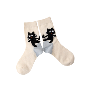 Women's Crew Socks Autumn <b>Animal</b> <b>Pattern</b> Spandex Polyester Cotton Breathable Eco-Friendly Casual Daily Use Wholesale - Product Image 3