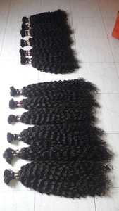100% Unprocessed Indian Virgin Remy Human <b>Hair</b> Bulk for <b>Braids</b> Premium Quality 8A Grade 18" Length 3.5 oz - Product Image 3