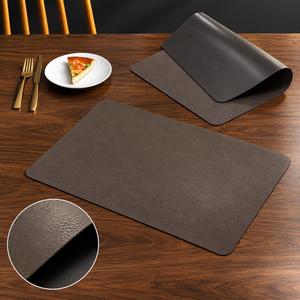 Set de Napperons de Bureau Exécutif en Cuir Véritable, Résistants à la Chaleur et Imperméables, en Cuir de Vachette Véritable, Décoration de Table LPM-0118 - Product Image 6
