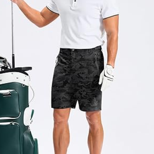 Lightweight Breathable Quick Dry Anti-Wrinkle Casual Golf <b>Shorts</b> for Men <b>Work</b> Fishing with 3 Zipper Pockets - Product Image 4