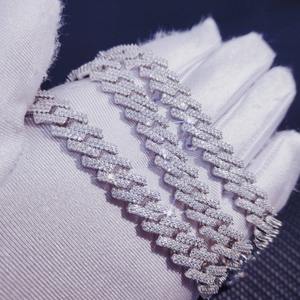 สร้อยคอฮิปฮอปแบบ Iced Out Diamond Mossinate คุณภาพส่งออก สำหรับผู้ชายและผู้หญิง ราคาดีที่สุดจากอินเดีย - Product Image 2