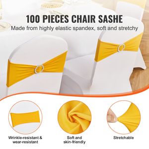 Fasce Elastiche in Spandex per Sedie con Fibbia, Coprisedie Elastici per Matrimoni ed Eventi - Product Image 2