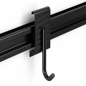 Good Price <b>Heavy</b>-<b>Duty</b> Best Seller Metal Wall Hook Single Hook Minimalist Design Drill Installation Black Color GAPGAR012 - Product Image 2