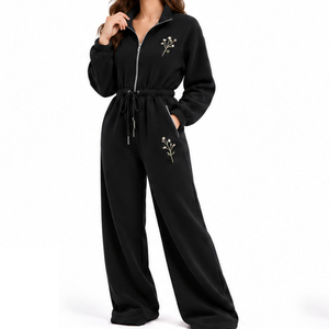 Combinaison en polaire pour femmes EAZWEARS, fournisseur en gros de tissus personnalisés, solutions de fabrication sur mesure, approvisionnement de qualité, production en vrac - Product Image 6