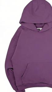 เสื้อฮู้ดผู้ชาย ผ้าฝ้าย 100% เป็นมิตรกับสิ่งแวดล้อม ระบายอากาศได้ดี เนื้อผ้าฟลีซหนานุ่ม สวมใส่สบาย เหมาะสำหรับฤดูหนาว สไตล์สตรีทแวร์ ทรงปกติ สีพื้น ล้างแบบ Stone Wash - Product Image 3