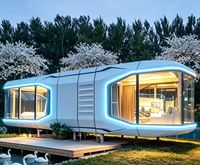 Capsule spatiale insonorisée et étanche, chambre ciel étoilé, villa préfabriquée pour camping extérieur, maison de villégiature personnalisée, pod modulaire de loisirs