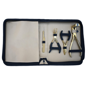MIANBRO ENTERPRISES Stainless Steel Hair Extension Tools <b>Kit</b> MB-ZS-1160 Tape-In Pliers Micro-Link Removal Pliers <b>Beads</b> Crimping - Product Image 3