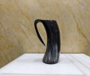 Taza para Beber Hecha a Mano con Cuerno de Búfalo Ecológico |   Accesorios Modernos para Bar Estilo Vikingo (Venta al Por Mayor) - Product Image 3