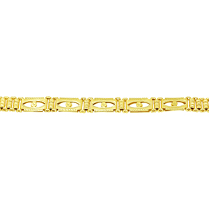 Bracelet à maillons de style royal pour homme, plaqué or 14K, 18K, 24K, style Dubaï, bijoux de mode pour homme arabe, Oro Joyeria, vente en gros - Product Image 3