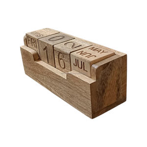 Calendario Numérico de Adviento de Bloques de Madera Hechos a Mano, Calendarios de Escritorio de Madera de Alta Calidad al Mejor Precio para Decoración del Hogar y la Oficina - Product Image 4