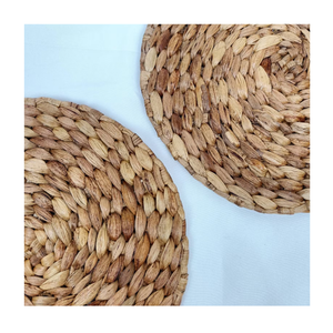 Set de table artisanal en jacinthe d'eau, fibre naturelle, accessoire de salle à manger du Vietnam pour la décoration rustique de la maison, cafés, restaurants, hôtels - Product Image 3