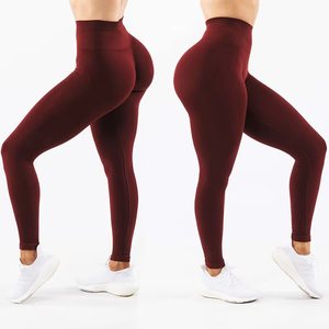 Leggings de yoga sexy personnalisés de haute qualité à taille haute pour femmes, pantalons de sport moulants pour le fitness - Product Image 1