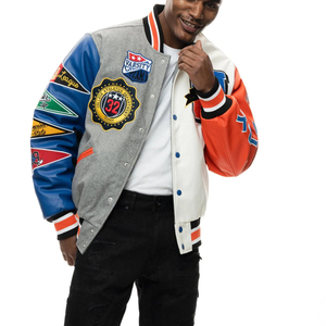 Factory Custom Women's 100% Wool Chenille Embroidery Letterman Baseball Varsity Cropped <b>Jacket</b> Streetwear Style Casual Wear - Product Image 5