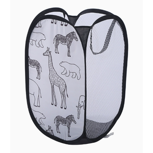 Modern Foldable Laundry <b>Basket</b> Collapsible Storage Box for Clothing for <b>Wardrobe</b> Bathroom Kitchen Metal Plastic Material - Product Image 3