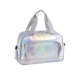 Bolsa Deportiva de Nailon Holográfico con Bolsillo de Malla y Asa Superior, Gran Capacidad para Gimnasio, Viajes y Deportes - Product Image 5