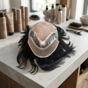 Swiss Lace front Lace human hair <b>wig</b> toupee for mens Hair toupee for men in bangladsh human hair <b>wig</b> Bangladesh erkek san protez - Product Image 6