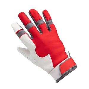 Gants de frappe de baseball professionnels en cuir pleine fleur de qualité supérieure avec logo personnalisé, antidérapants, avec boucle Bruce Bolt - Product Image 3