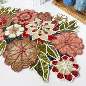 Camino de Mesa al por Mayor Hecho a Mano con Cuentas, Camino de Mesa Floral de Primavera de 13x36 Pulgadas Multicolor para Decoración del Hogar, Joyería de Moda para Ella por msr - Product Image 1