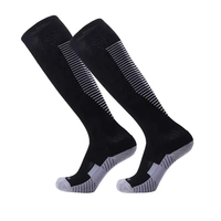 Chaussettes de football montantes en Spandex/Nylon, anti-bactériennes, respirantes, à séchage rapide, anti-odeur et résistantes aux déchirures