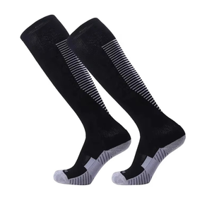 Chaussettes de football montantes à compression avec logo d'équipe, antibactériennes, anti-odeur, résistantes aux déchirures, grandes tailles, pour la randonnée et le sport - Product Image 4