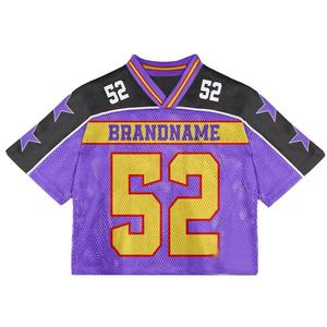 Camiseta Deportiva de Fútbol Americano Personalizada, Estilo Holgado, Impresión por Transferencia de Calor, Poliéster de Secado Rápido, para Fútbol y Baloncesto, Manga Corta - Product Image 3