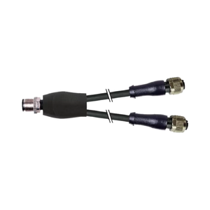 Cable Industrial Y-Distributor M12 Macho / M12 Hembra Recto con Cubierta de PU, Cobre y PVC, Sin Blindaje, Negro, 5 Hilos - 10 Metros - Product Image 1