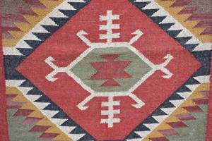 พรมปูพื้นปอกระเจาแบบพับได้ ทอมือ ลายคิลิม เส้นใยธรรมชาติ สำหรับห้องนั่งเล่น คุณภาพสูง ราคาขายส่ง - Product Image 3