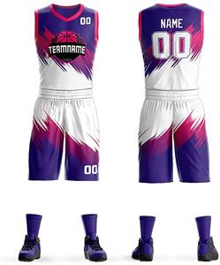 Conjuntos de Camisetas de Baloncesto al por Mayor para Hombre, Ropa Deportiva Sublimada, Uniformes de Equipo, Conjunto de Uniforme de Baloncesto con Estampado Personalizado - Product Image 4