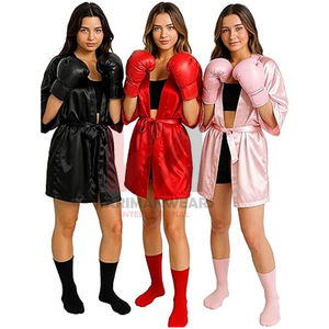 Disfraz de Boxeo para Hombre Adulto, Conjunto de Bata de Boxeo para Fiesta Nocturna de Combate y Eventos Temáticos - Product Image 1