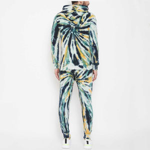 Ensemble de survêtement pour homme personnalisé, écologique, 100% polyester, coupe ajustée, sweat-shirt à capuche et pantalon de jogging, streetwear décontracté - Product Image 4