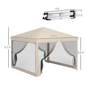 Tenda per Feste a Doppio Strato Impermeabile con Pareti Laterali Personalizzabili, Pali in Alluminio e Tessuto in Poliestere per Grandi Eventi - Product Image 3