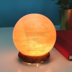 Himalayan <b>Mini</b> Salt Lamp Carved Modern Design Warm Lighting Calming Glow Home Decor Bedroom Pakistan - Product Image 6