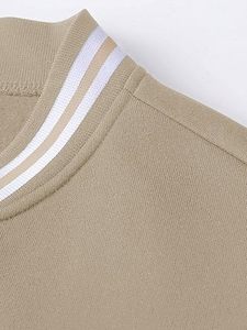 Veste d'hiver confortable pour homme, style Letterman, col montant, logo sur le devant, coupe-vent, respirante, séchage rapide, haute qualité, écologique - Product Image 4