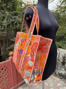 Traditional Cotton Quilt Patchwork Shoulder <b>Bag</b> for Women – Handmade Boho <b>Fabric</b> Purse with Multicolor Patterns and Comfortable - Product Image 2