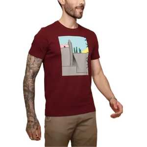 Camiseta de Hombre 100% Algodón, Camiseta de Hombre de Algodón Fresco con Serigrafía Personalizada con el Logotipo de Tu Propia Marca, Manga Corta - Product Image 4
