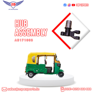 Bajaj New Indian-Made Hub <b>Wheel</b> Front 3-Wheeler <b>Replacement</b> Parts Compatible with RE Model Exported to Haiti and Guatemala - Product Image 3