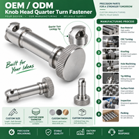 Knob Head Quarter Turn Stud Knurled Quick Release Panel Fastener Custom OEM Quick Access Fastener