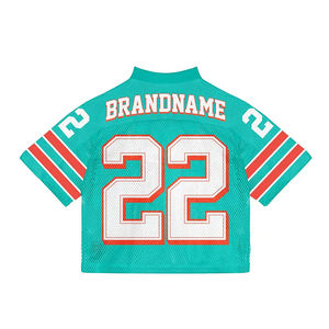 Camiseta de fútbol americano personalizada bordada 2026 al por mayor, uniforme en blanco para equipo, camiseta de malla para práctica, servicio OEM de alta calidad - Product Image 3