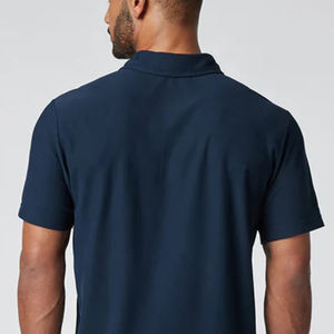 Camiseta para hombre con cierre de botones y cuello vuelto, con diseño de logotipo para compradores mayoristas, 100% algodón / Precio de fábrica económico, informal - Product Image 6